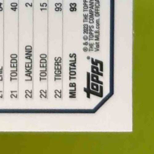 2023 Topps Chrome Riley Greene #182 RC Detroit Tigers - Sports Cards
