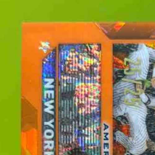 2023 Topps Chrome Sapphire New York Yankees Orange 25/25 #516 Checklist - Sports Cards