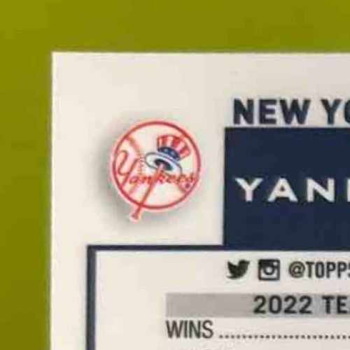 2023 Topps Chrome Sapphire New York Yankees Orange 25/25 #516 Checklist - Sports Cards