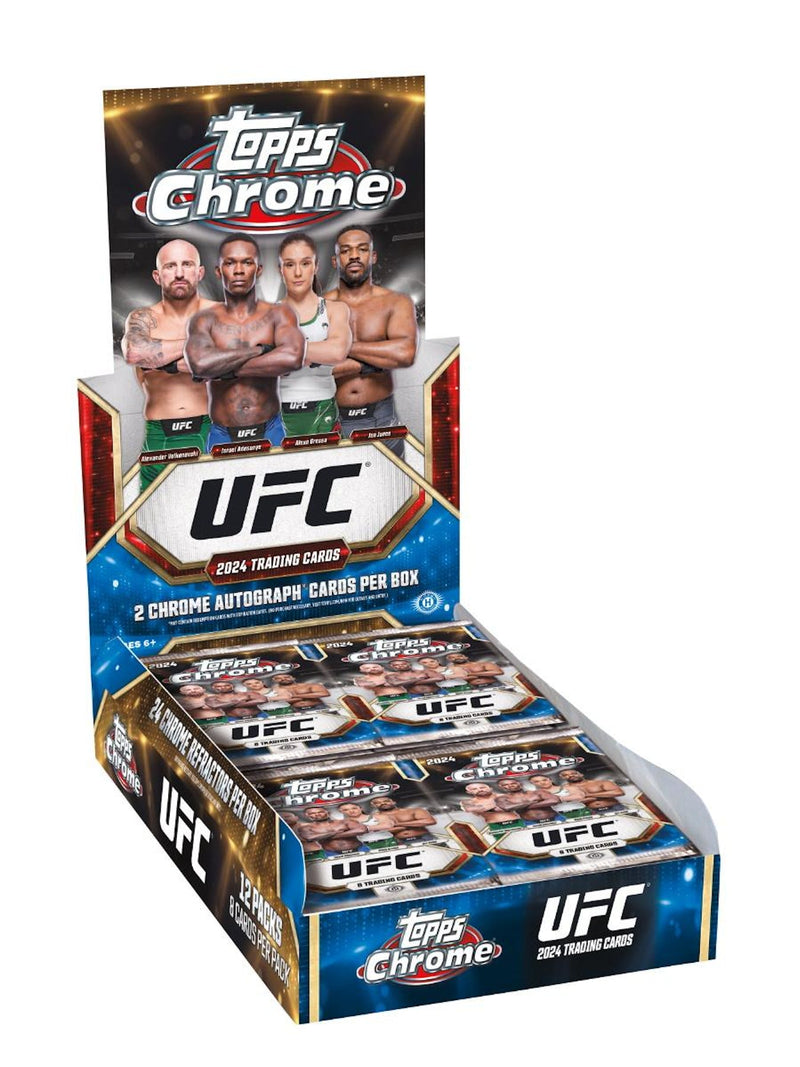 2024 Topps Chrome UFC Hobby Box (2 Autos)