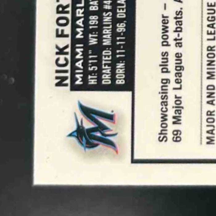 2023 Topps Chrome Update Nick Fortes Magenta/Purple Lava Lamp /299 USC77 Marlins - Sports Cards