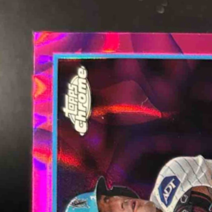 2023 Topps Chrome Update Nick Fortes Magenta/Purple Lava Lamp /299 USC77 Marlins - Sports Cards