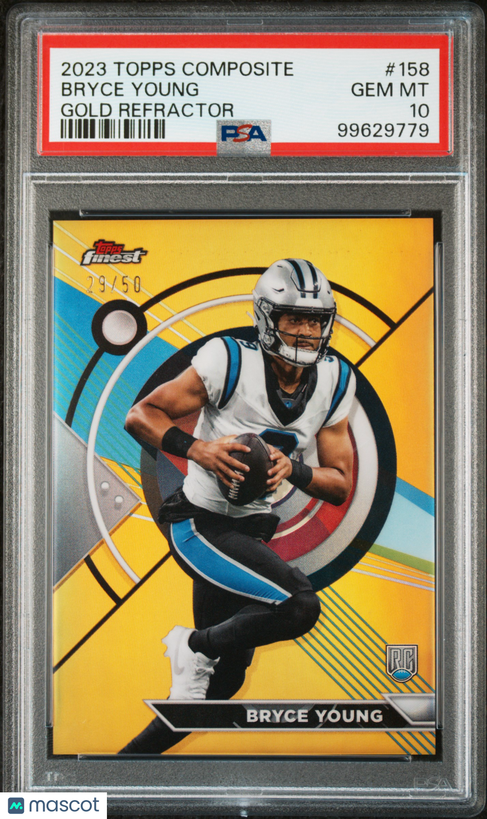 2023 Topps Composite Bryce Young Finest Gold Refractor Rookie 29/50 PSA 10 - Graded Sports Cards