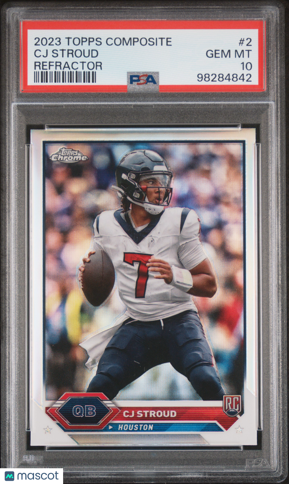 2023 Topps Composite CJ Stroud Refractor Rookie #2 PSA 10 Houston Texans - Graded Sports Cards