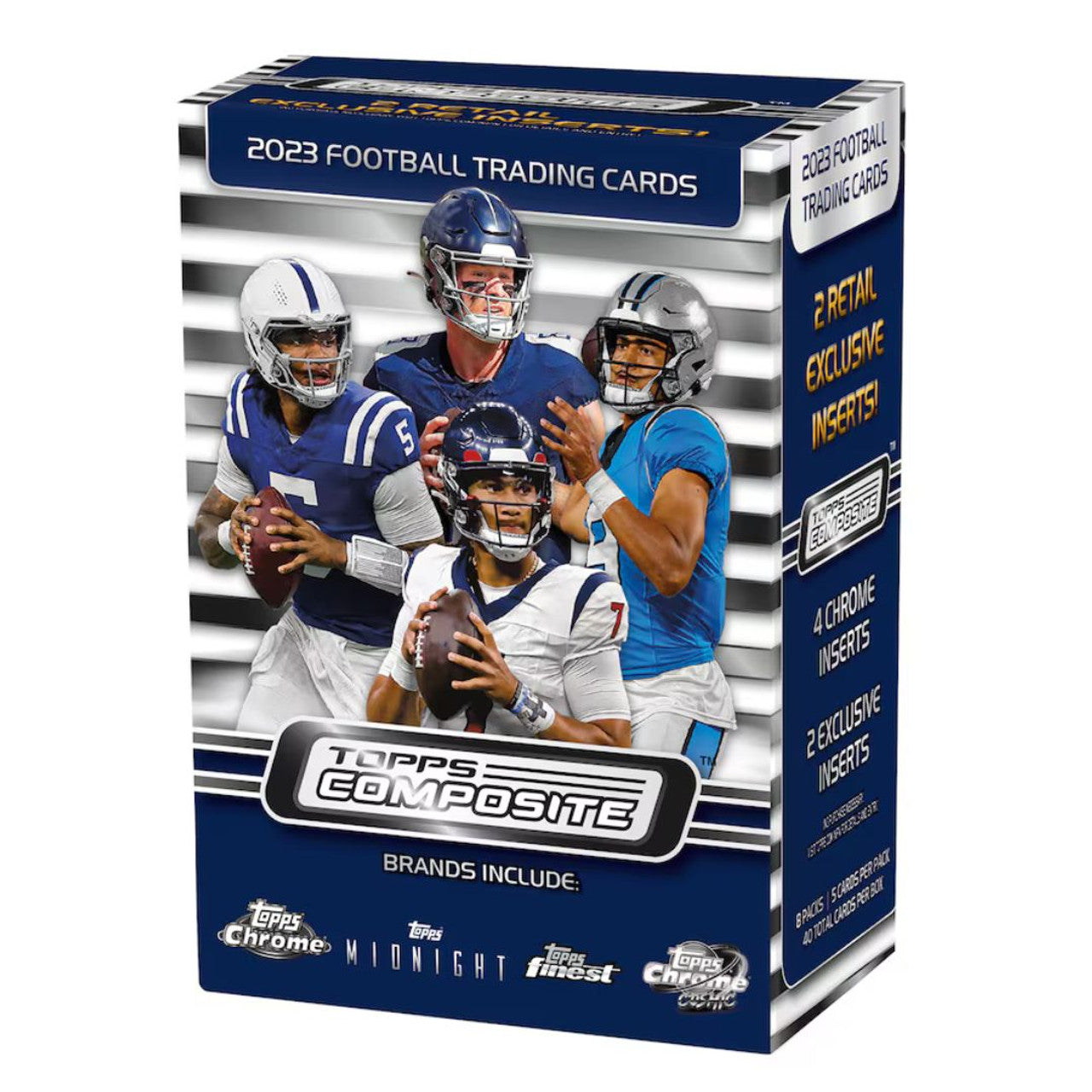 2023 Topps Composite Football Football Blaster (6 Chrome and Other Inserts) 40 Cards