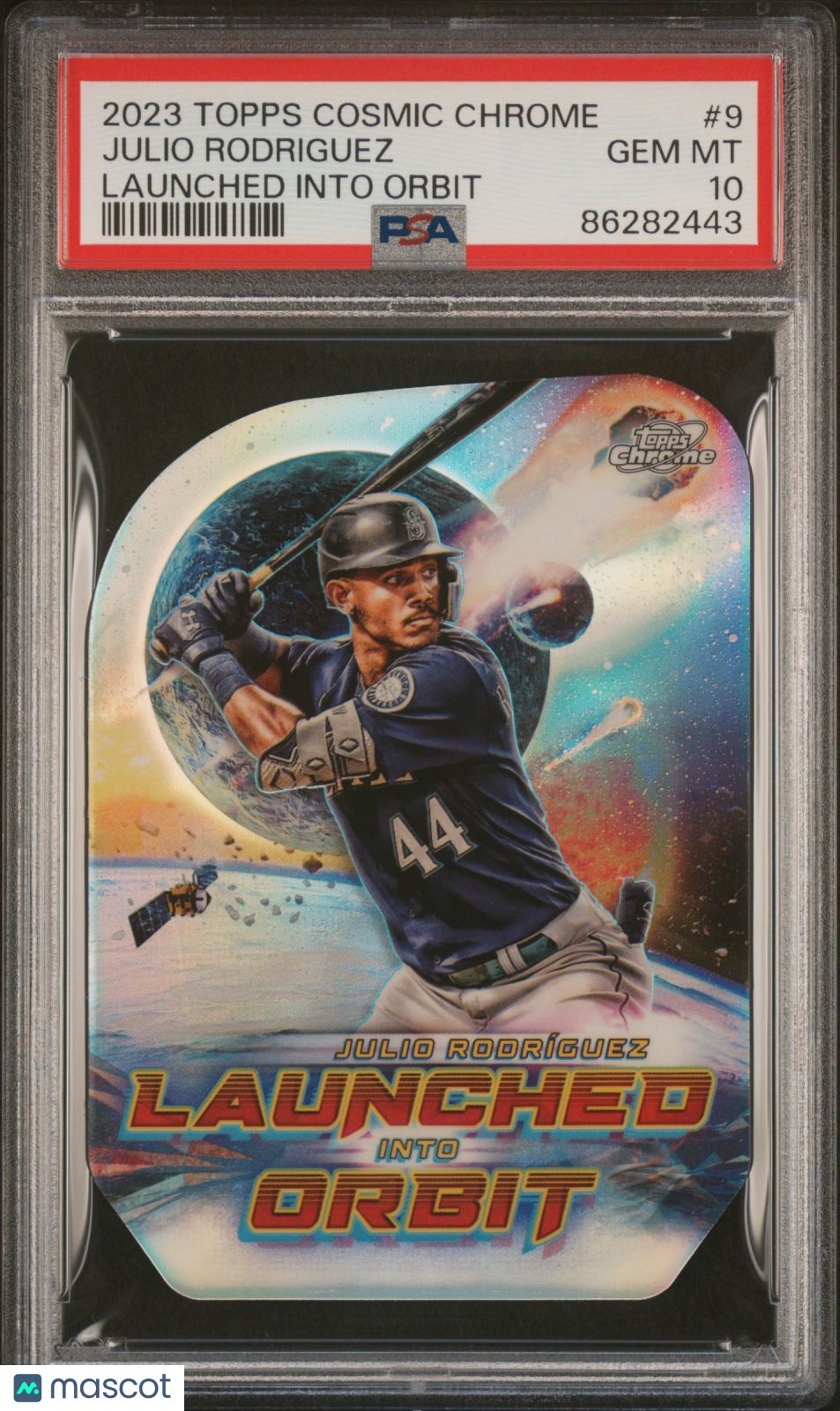 2023 Topps Cosmic Chrome Launched Into Orbit Julio Rodriguez #9 PSA 10 GEM MINT - Graded Sports Cards