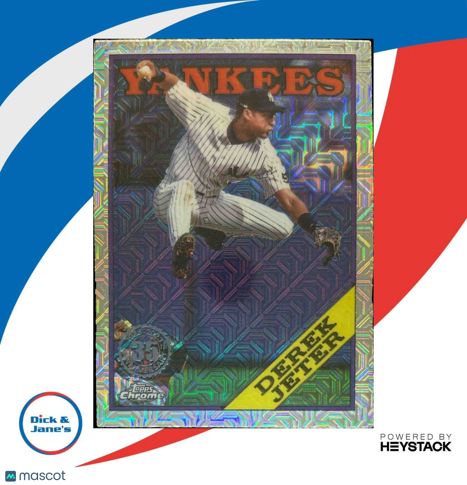 2023 Topps Derek Jeter 1988 Baseball 35th Anniversary Chrome New York Yankees - Sports Cards
