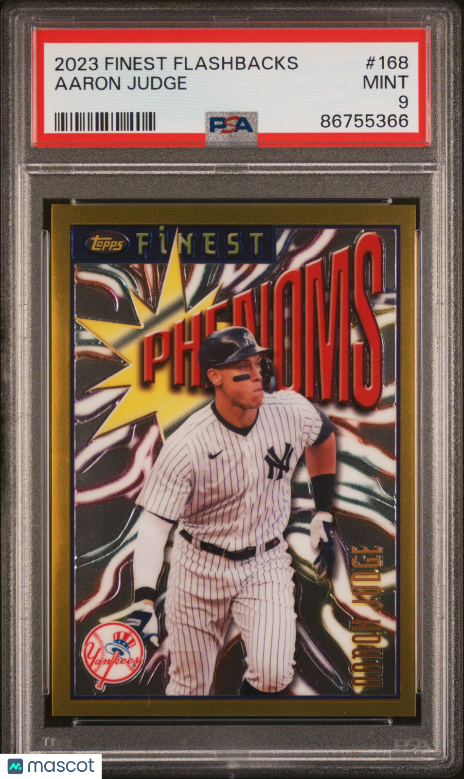 2023 Topps Finest Flashbacks Aaron Judge #168 PSA 9 - Graded Sports Cards