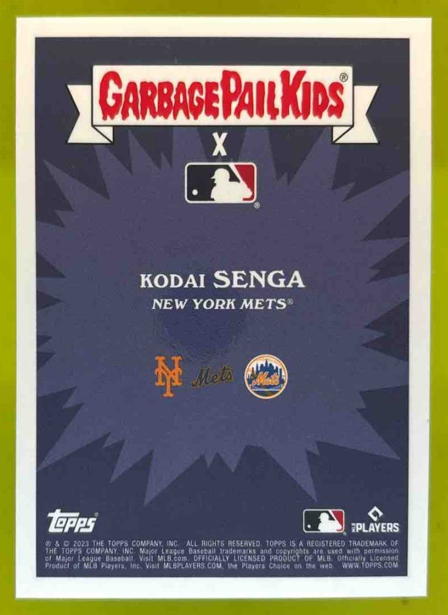 2023 Topps Garbage Pail Kids x MLB Series 3 Ghostly Kodai #17a New York Mets - Sports Cards