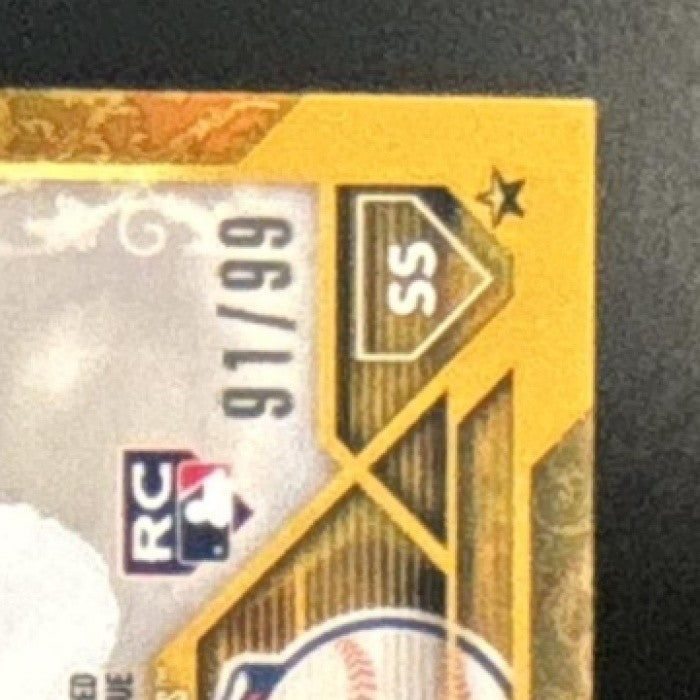2023 Topps Gilded Collection Tyler Freeman Chrome Gold Etch Auto /99 RC Guardian - Sports Cards
