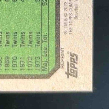 2023 Topps Heritage Tony Oliva Real One Auto #74RO-TO Auto Minnesota Twins - Sports Cards