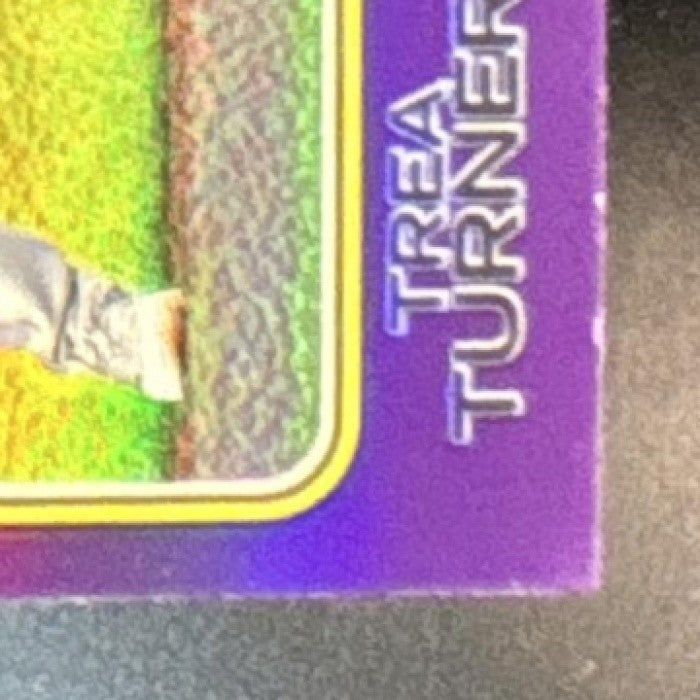 2023 Topps Heritage Trea Turner Chrome Purple Refractor #575 Phillies - Sports Cards