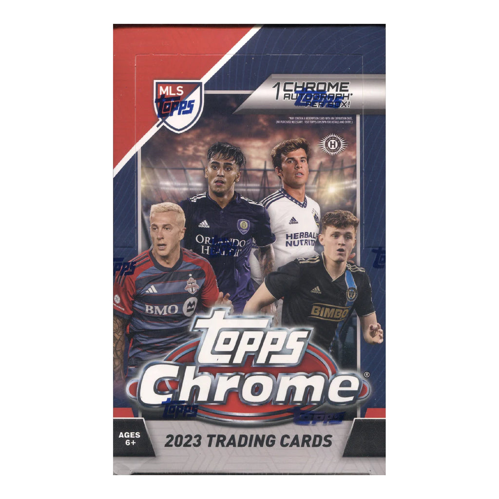 2023 Topps MLS Major League Soccer Chrome Soccer Hobby Box (1 Auto/Box & Possible Messi???) - Soccer Hobby Box
