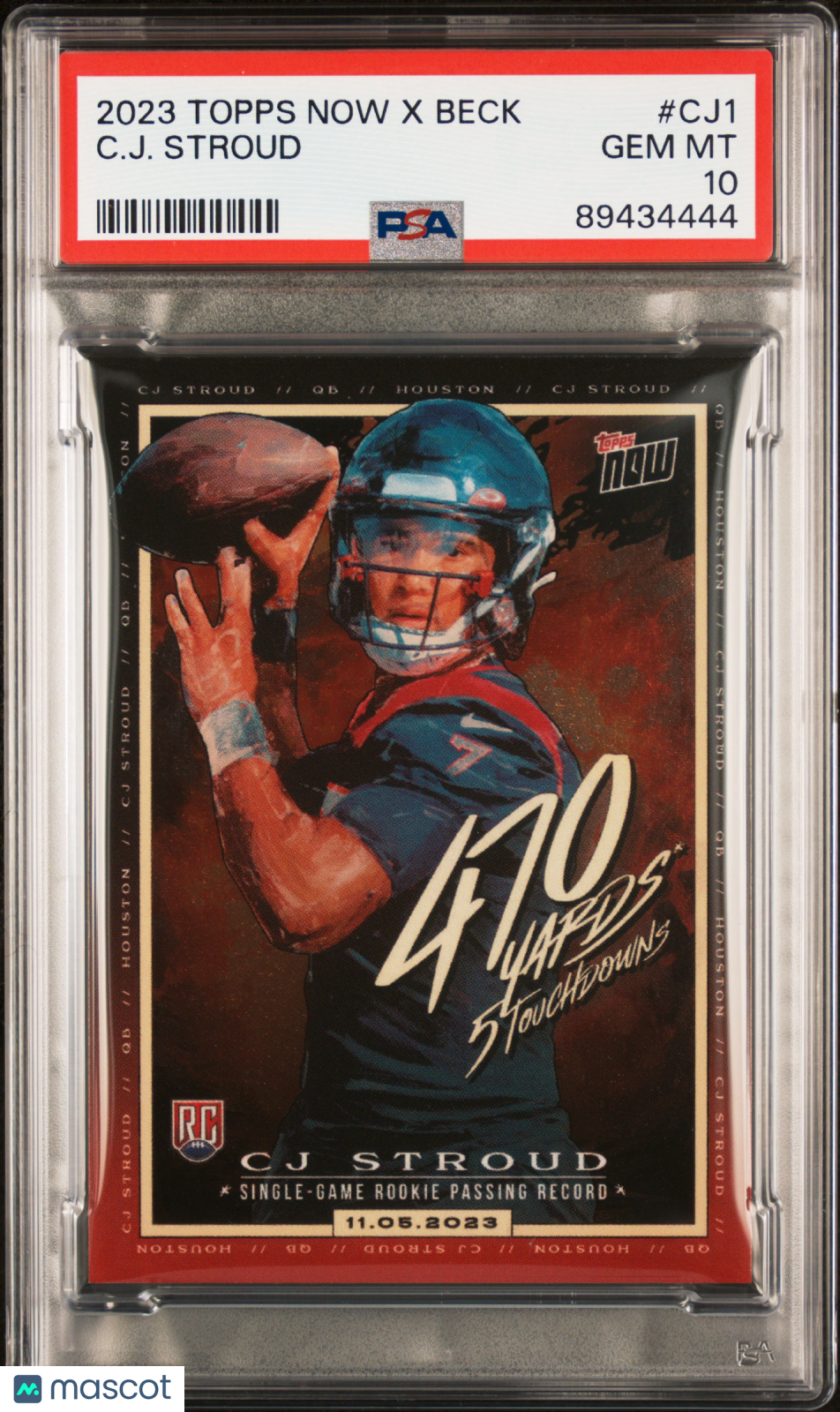 2023 Topps Now X Tyson Beck X C.J. Stroud C. J. Stroud #CJ1 PSA 10 - Graded Sports Cards