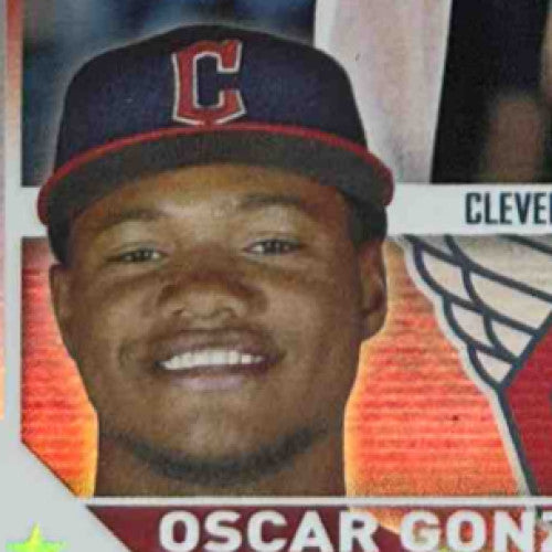 2023 Topps Oscar Gonzalez Rainbow Foil #119 RC Cleveland Guardians - Sports Cards