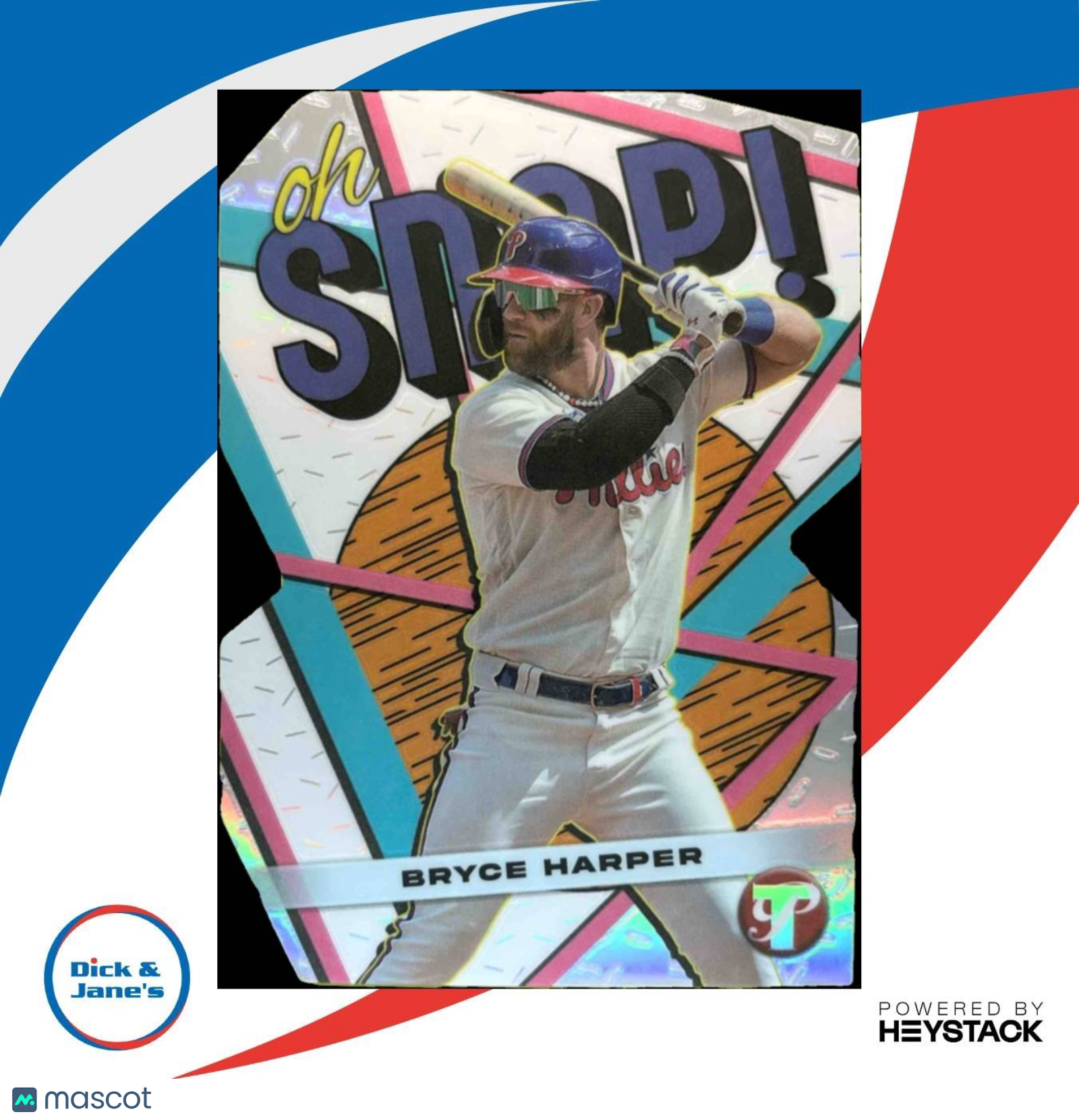 2023 Topps Pristine Bryce Harper Oh Snap! #OS-6 Philadelphia Phillies - Sports Cards