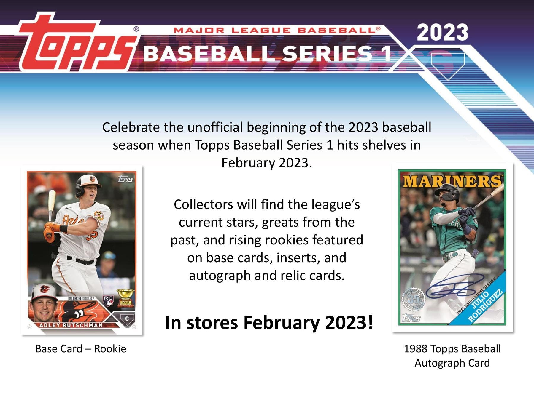 2023 Topps Series 1 Baseball Retail 24-Pack Box - Sports Collectibles