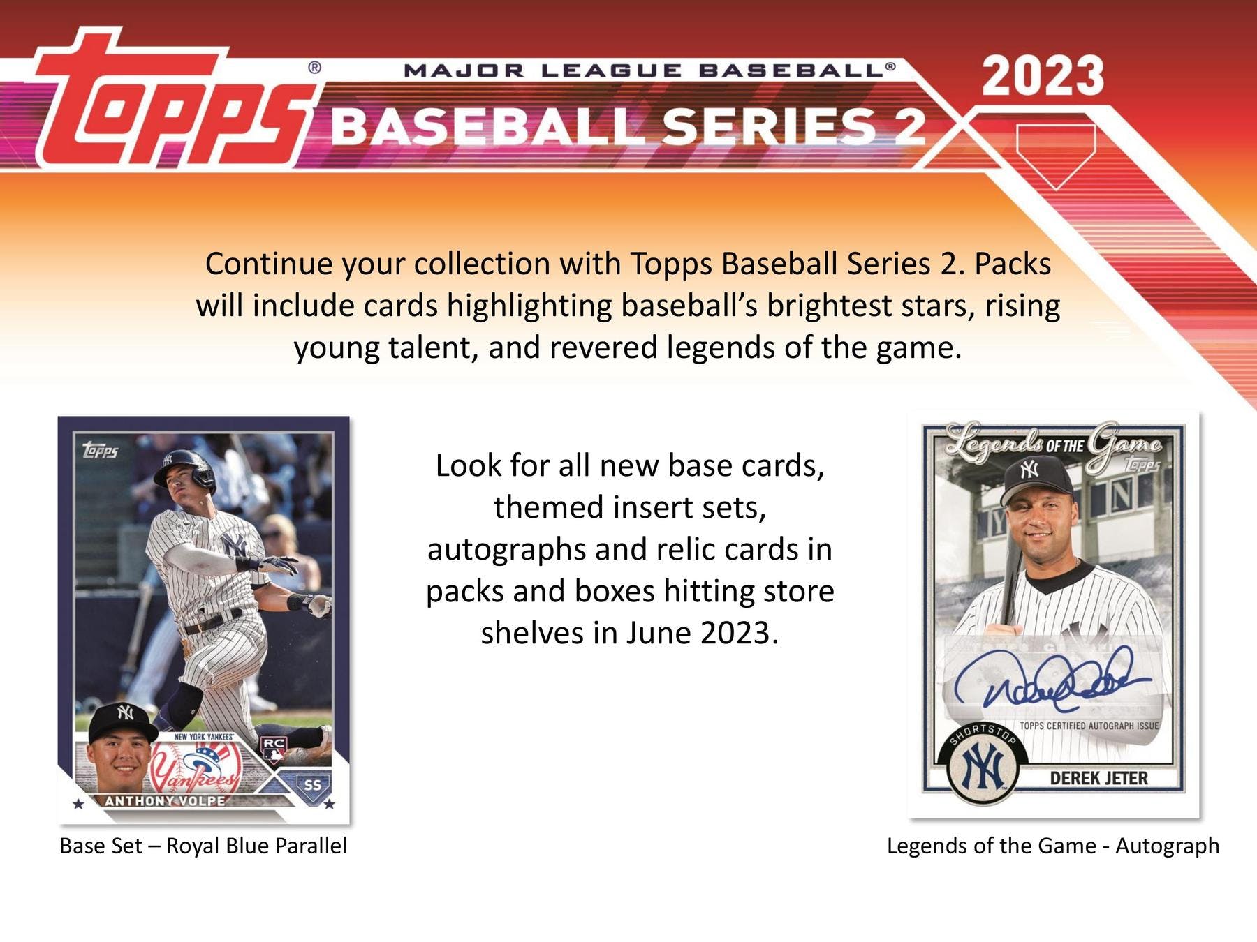 2023 Topps Series 2 Baseball Retail 24-Pack Box - Sports Collectibles