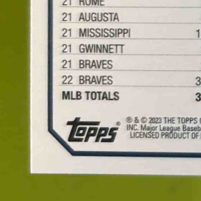 2023 Topps Spencer Strider Green Foil 206/499 #602 All-Star Atlanta Braves - Sports Cards