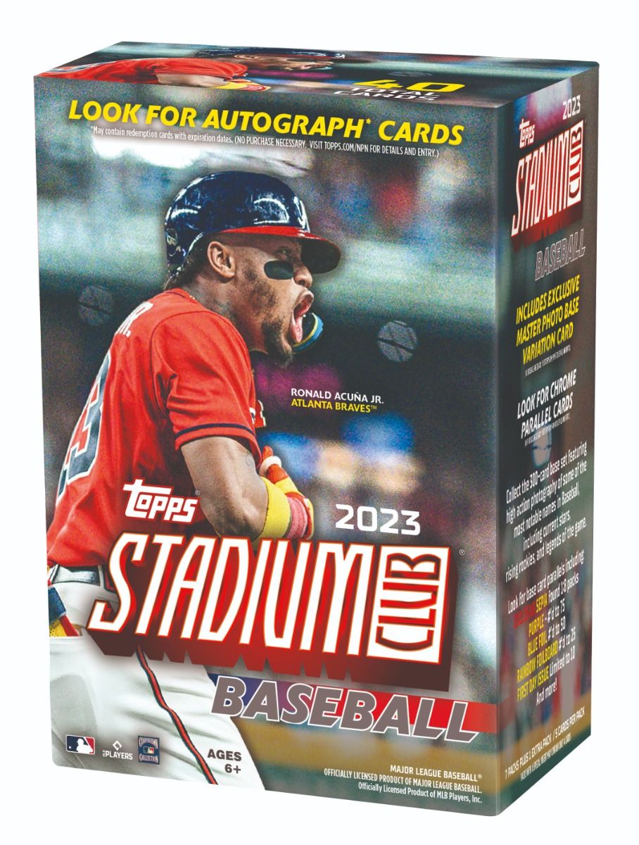 2023 Topps Stadium Club Baseball 8-Pack Blaster Box (Blaster) - Ripped Live - Sports Collectibles