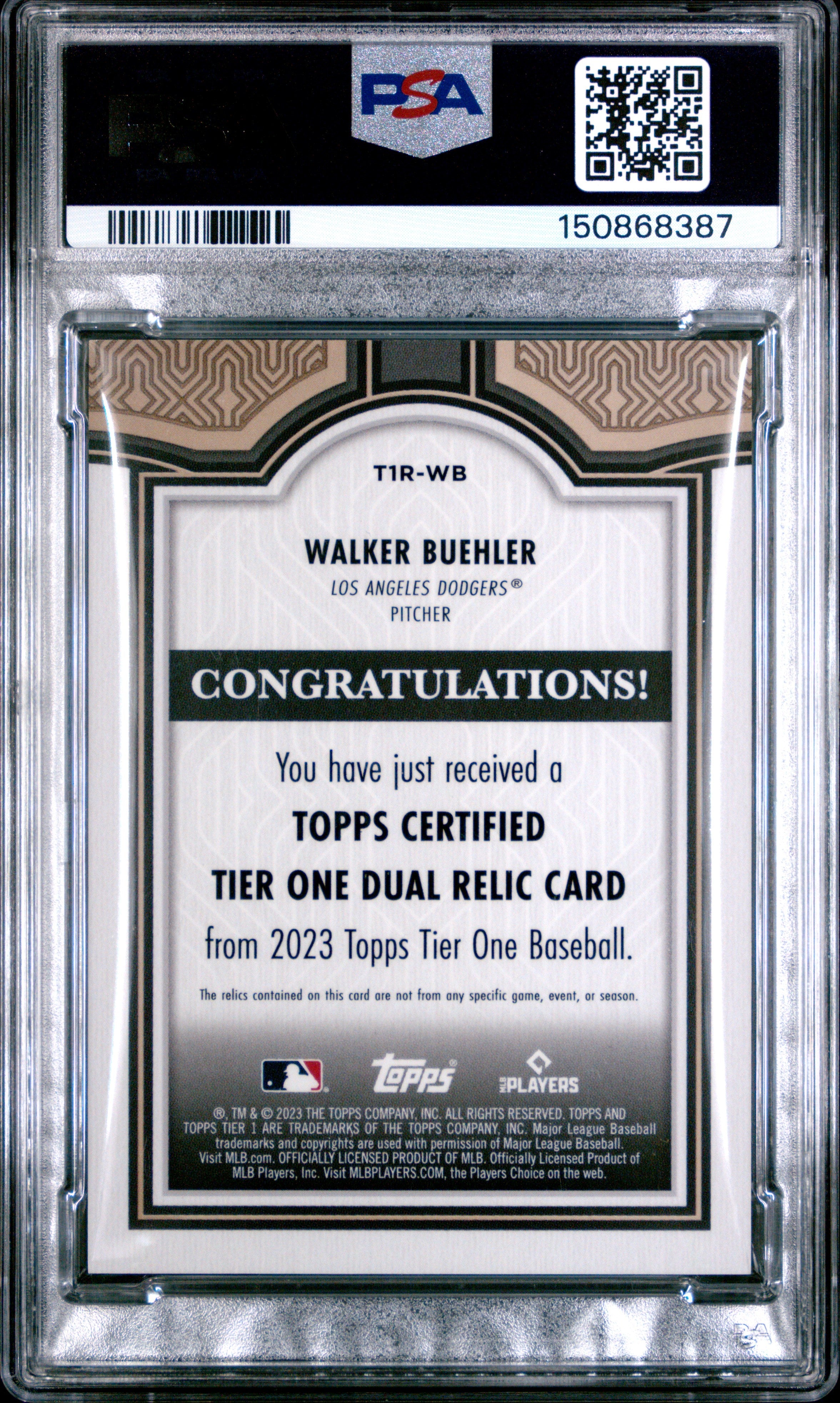 Walker buehler WBC topps fivestar ドジャース 2024 Topps Now #872 Walker Buehler SGC 10 – Burbank Cards