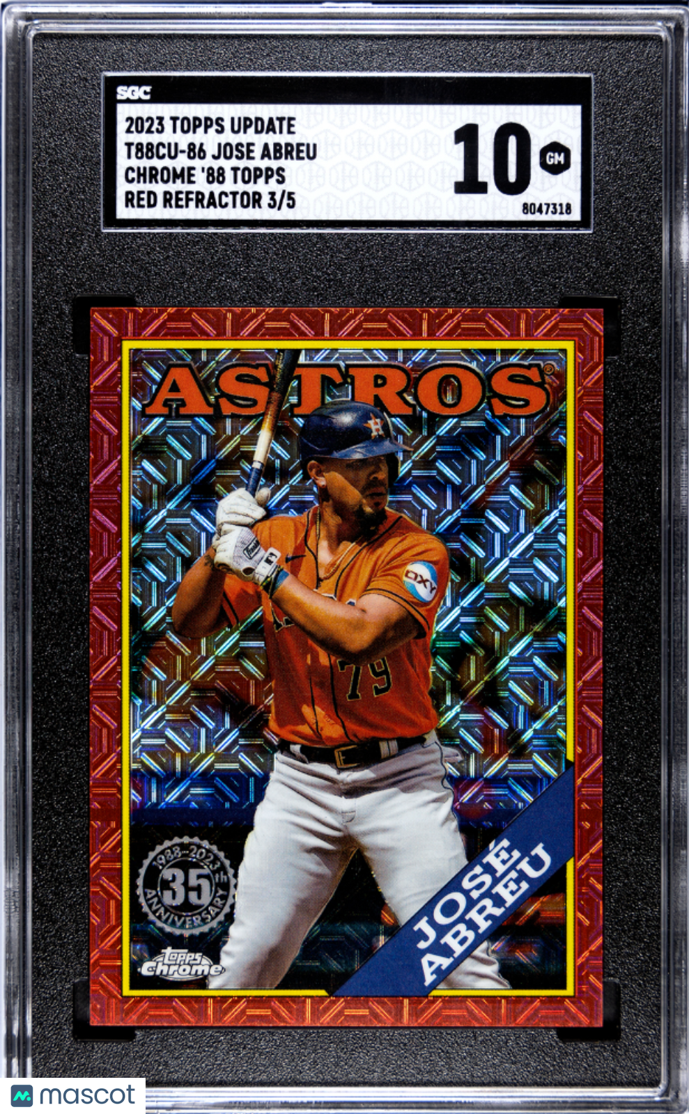 2023 Topps Update Jose Abreu Red Refractor /5 #T88CU-86 SGC 10 Baseball - Graded Sports Cards