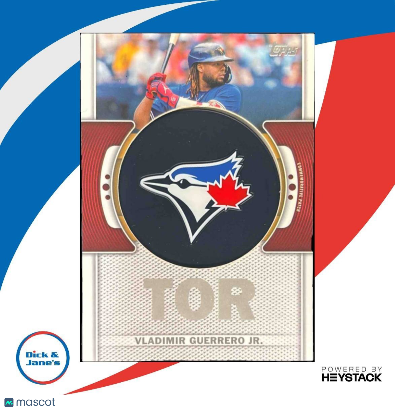 2023 Topps Vladimir Guerrero Jr. Team Logo Commemorative Patch Toronto Blue Jays - Sports Cards
