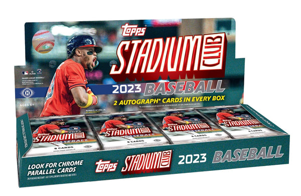 2023 Topps Stadium Club Baseball Hobby Box (2 Autos)