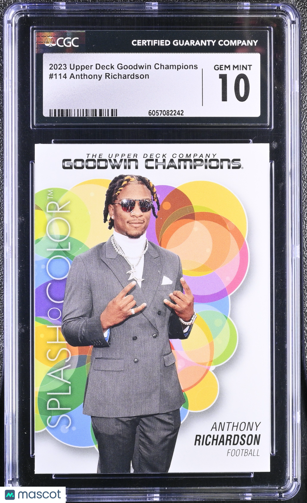 2023 Upper Deck Goodwin Champions Anthony Richardson #114 CGC 10 GEM MINT Graded Non Sports Cards