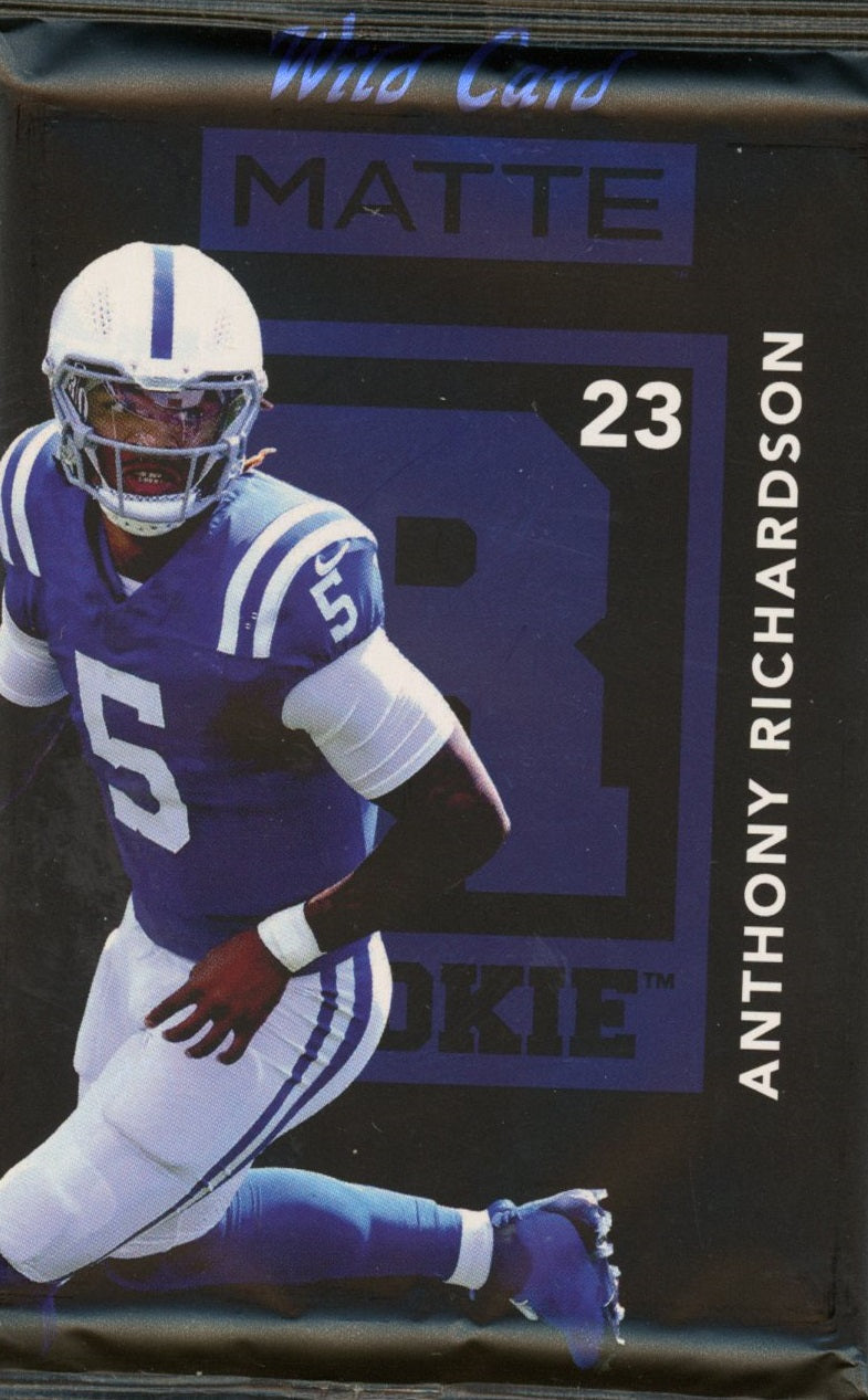 2023 Wild Card Matte Guaranteed Encased Rookie Card Anthony Richardson RC - Football Box