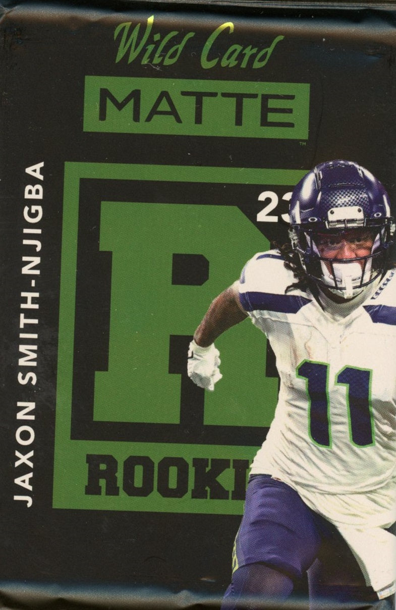 2023 Wild Card Matte Guaranteed Encased Rookie Card Jaxon Smith-Njigba RC - Football Box