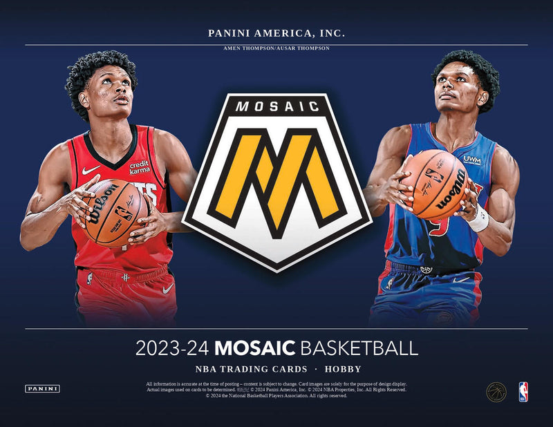 ONE PACK OF 2023/24 Panini Mosaic Basketball Pulled from Random Hobby Box