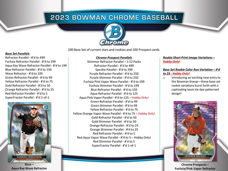 One MINI BOX of 2023 Bowman Chrome Baseball Hobby (1 Autos Mini Box)