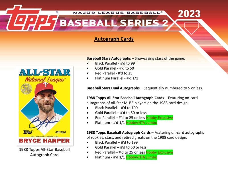 2023 Topps Series 2 Baseball Hobby HTA Jumbo Box