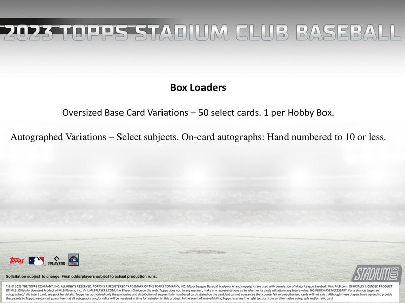 CASE OF 2023 Topps Stadium Club Baseball HTA Mega Hobby Compact Breakers Boxes (16-Box Case)