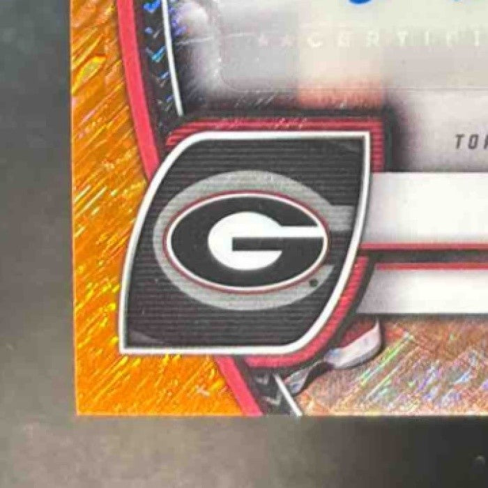 2024-25 Bowman University Chrome Asa Newell Prospect Auto Orange Shimmer /65 #8 - Sports Cards