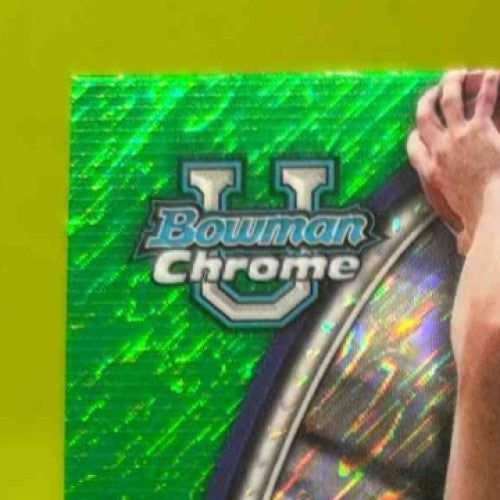 2024-25 Bowman University Chrome Cooper Flagg Green Shimmer Refractor #16 Devils - Sports Cards