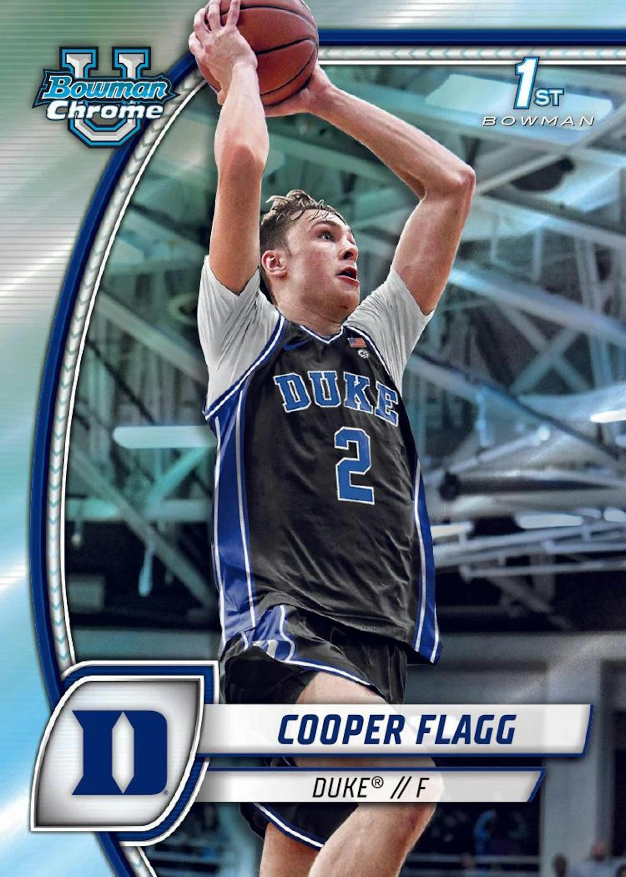 2024/25 Bowman University Chrome U Basketball Hobby Box (2 Autos) Cooper Flagg / Ace Bailey April 3rd - NBA Hobby Box