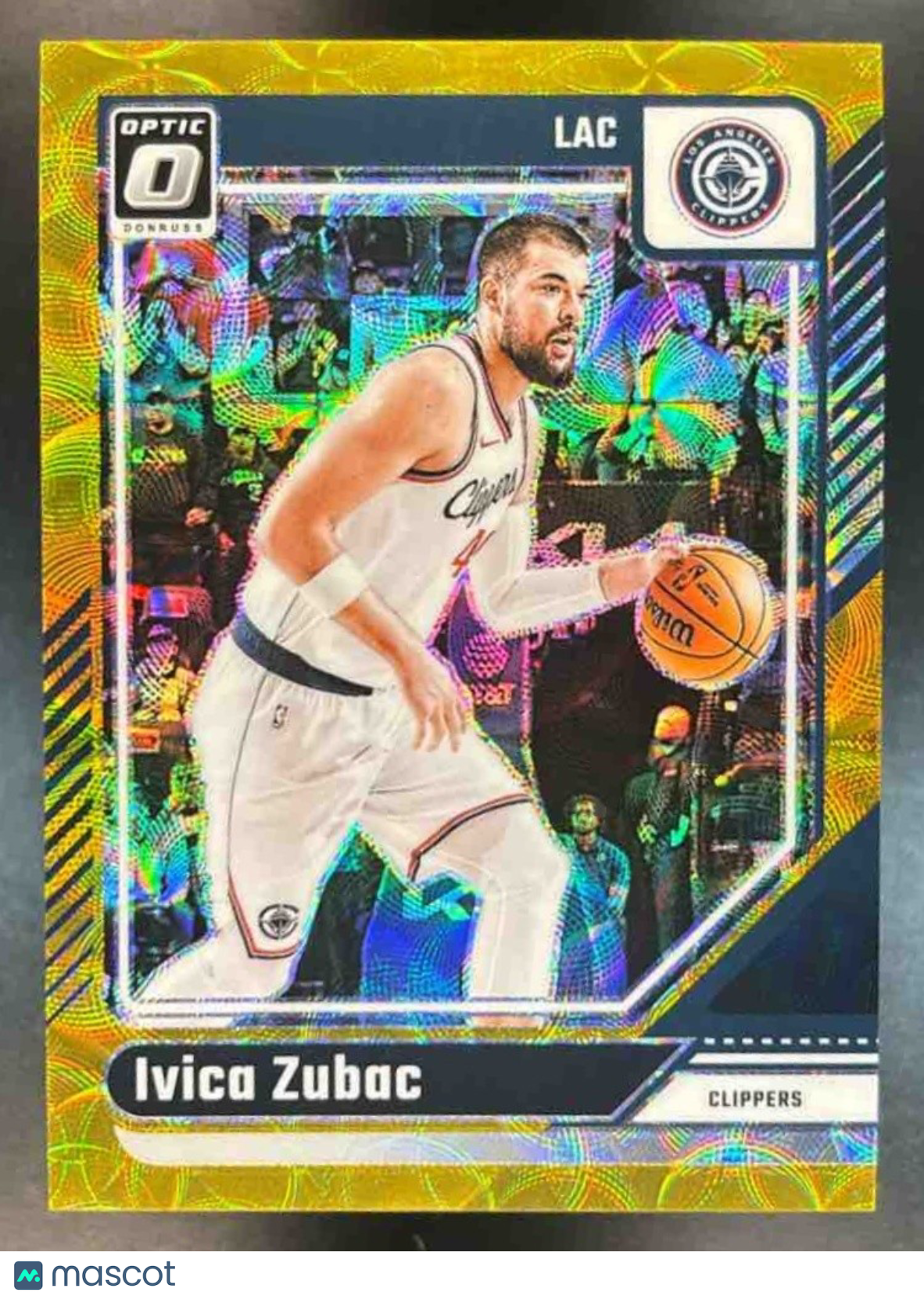 2024-25 Donruss Optic Ivica Zubac Gold International /10 #58 Los Angeles Clipper - Sports Cards