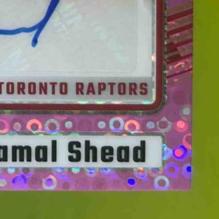 2024-25 Donruss Optic Jamal Shead Pink Auto /25 #344 RC Auto Toronto Raptors - Sports Cards