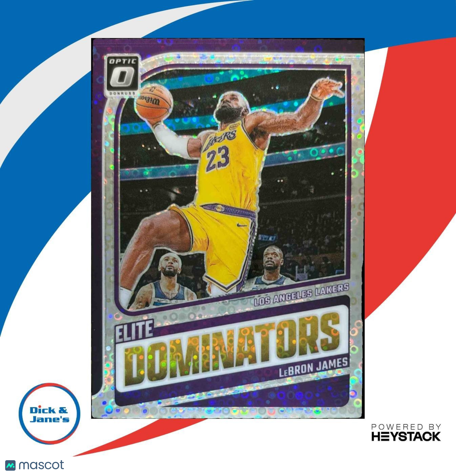 2024-25 Donruss Optic LeBron James Elite Dominators Fast Break Disco #2 Lakers - Sports Cards