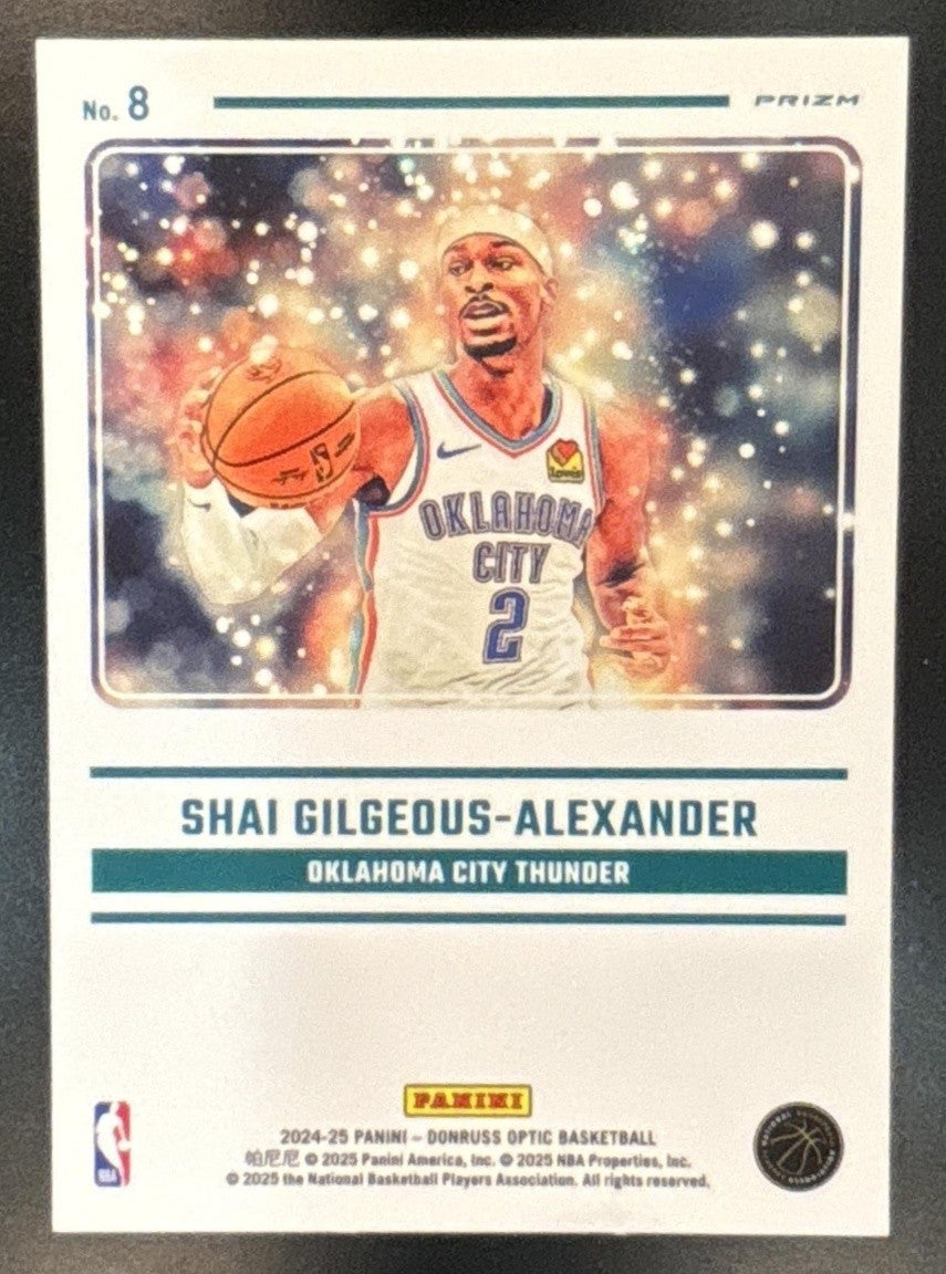 2024-25 Donruss Optic Shai Gilgeous-Alexander Mythical #8 Oklahoma City Thunder - Sports Cards