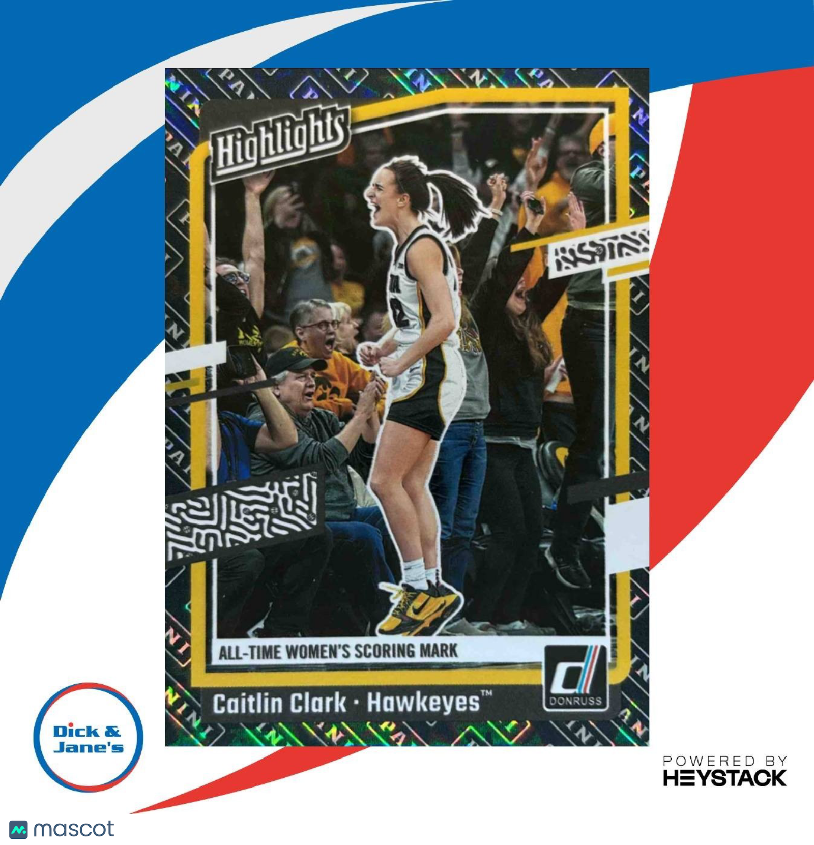 2024-25 Panini Caitlin Clark Collection Highlights #H10 RC Iowa Hawkeyes - Sports Cards