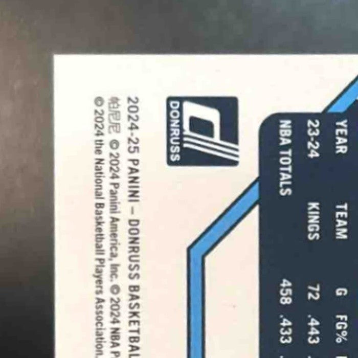 2024-25 Panini Donruss Malik Monk Holo Purple Laser /99 #126 Sacramento Kings - Sports Cards