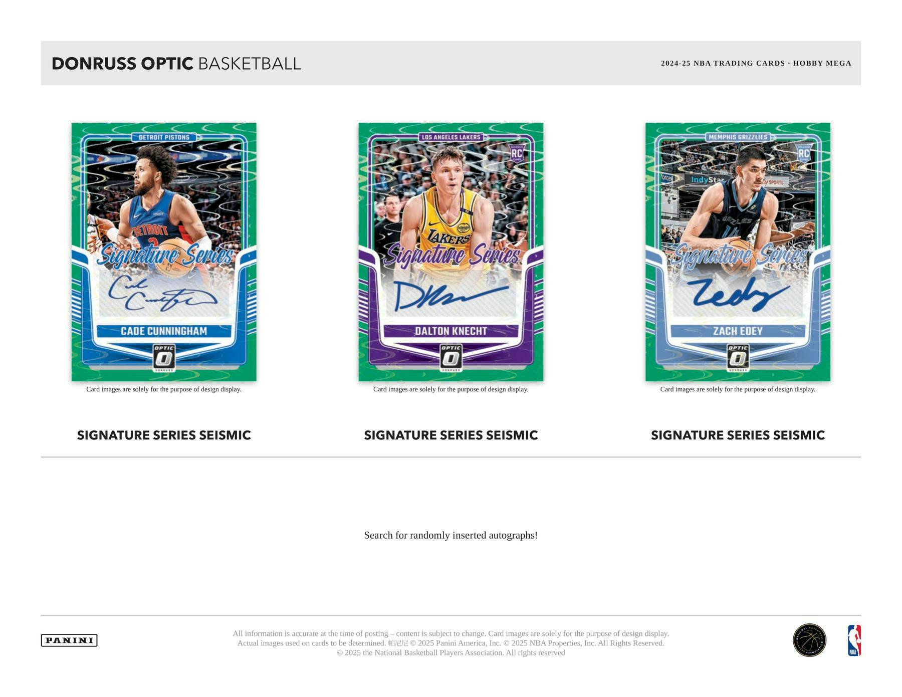 2024/25 Panini Donruss Optic Basketball Hobby Mega Box (Downtown Hunting!) NBA Mega Box