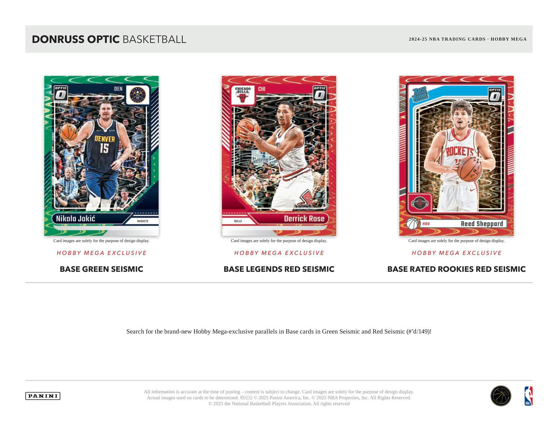 2024/25 Panini Donruss Optic Basketball Hobby Mega Box (Downtown Hunting!) NBA Mega Box