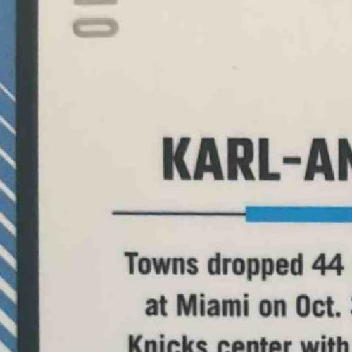 2024-25 Panini Donruss Optic Karl-Anthony Towns Gold 1/10 #158 New York Knicks - Sports Cards