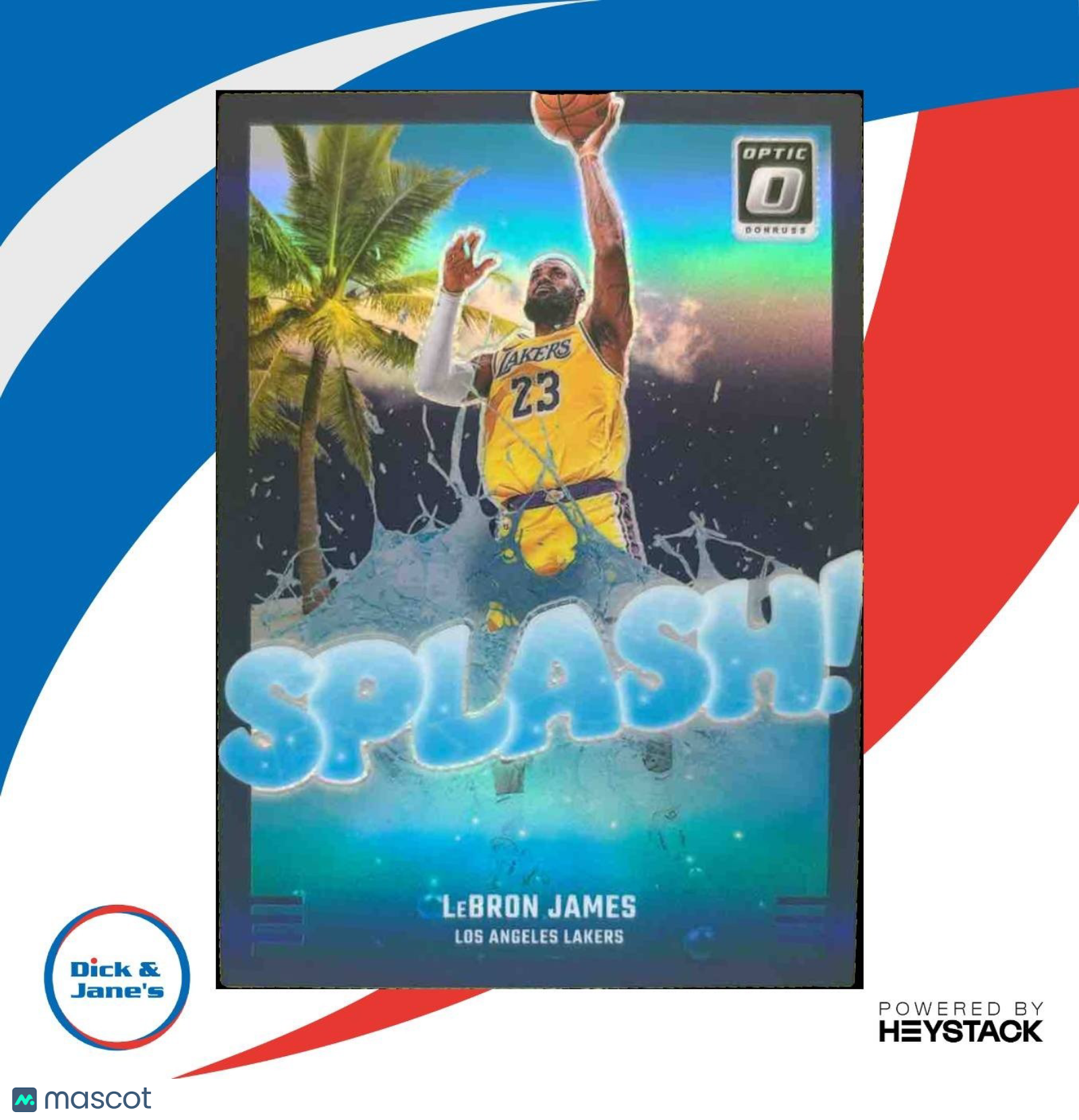 2024-25 Panini Donruss Optic LeBron James Splash! Purple #5 Los Angeles Lakers - Sports Cards