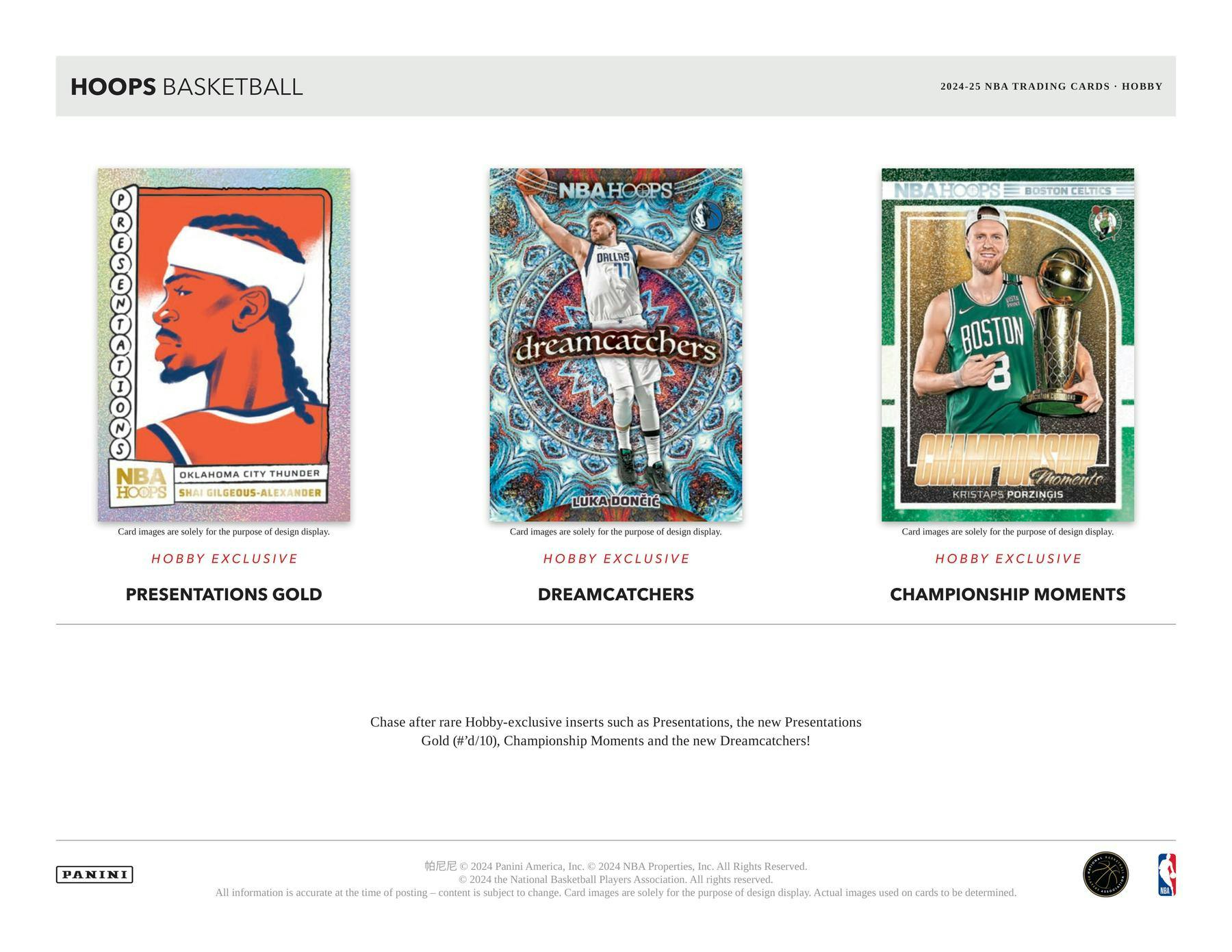 2024/25 Panini Hoops NBA Basketball Hobby Box (1 Auto) NBA Hobby Box