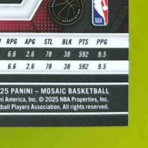 2024-25 Panini Mosaic Amen Thompson Pink 8/175 #10 Houston Rockets - Sports Cards